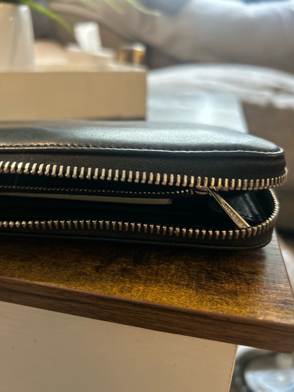 Givenchy Black Embossed Star Leather Long Zip Around Wallet — NWT - Picture 10 of 16